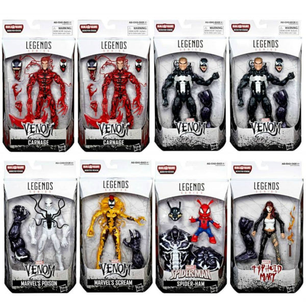 Venom Marvel Legends Wave 1 Set of 6 Figures (Monster Venom BAF)