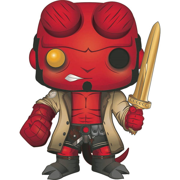 Hellboy with Excalibur (Previews Exclusive) | Hellboy | POP! Comics Vinyl Figure | Funko | Woozy Moo