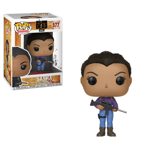 Sasha | The Walking Dead | POP! Television Vinyl Figure 577 | Funko | Woozy Moo