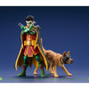 Robin (Damian Wayne) & Bat-Hound (Ace) | DC Rebirth: Super Sons | ArtFX+ 1/10 Scale Statues | Kotobukiya | Woozy Moo