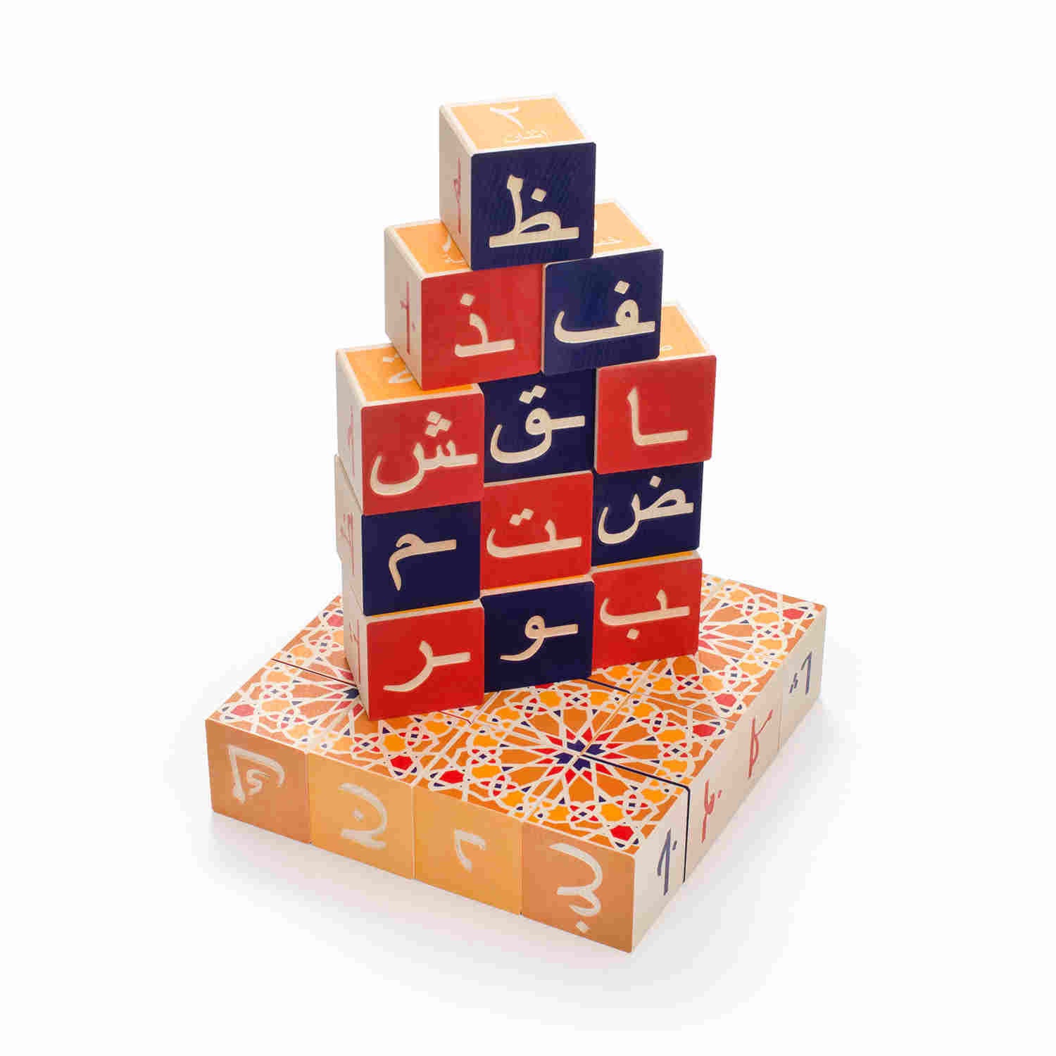 Arabic Language Wood Building Blocks - Uncle Goose – Woozy Moo