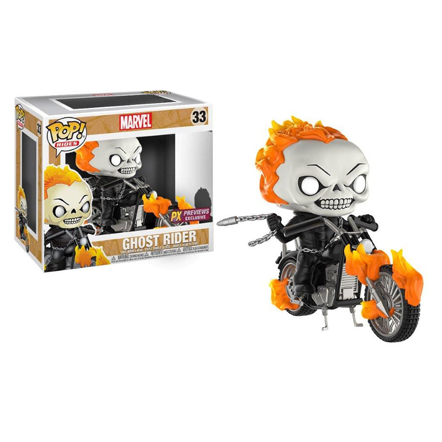 Ghost Rider | Marvel | POP! Rides Vinyl Figure 33 | Funko | Woozy Moo