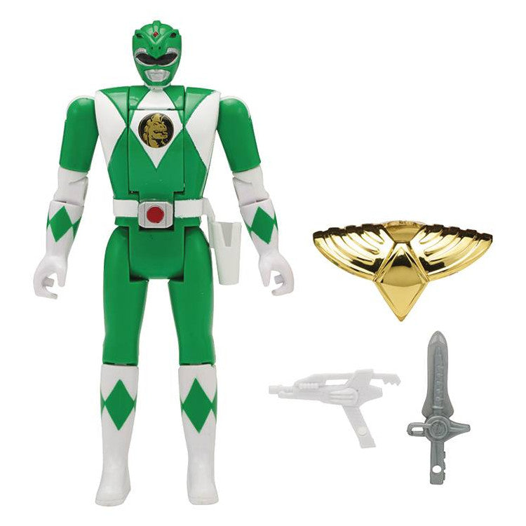 Green Ranger | Mighty Morphin Power Rangers Legacy Head Morph 5" Action Figure | Bandai America | Woozy Moo