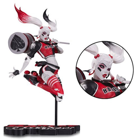 Harley Quinn Babs Tarr DC Red White Black Statue