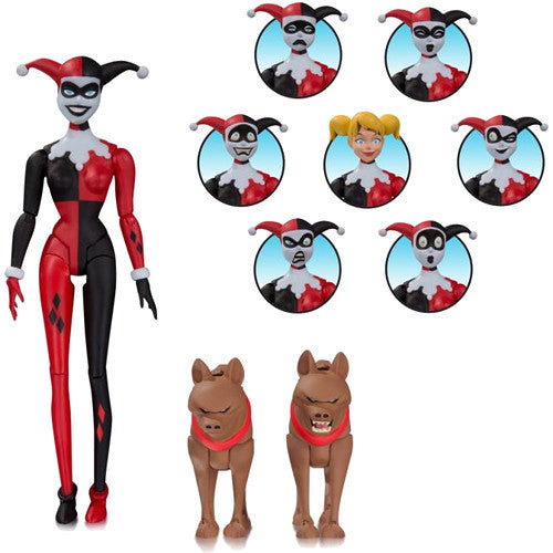 Harley Quinn Expressions Pack | Batman: The Animated Series | Action Figure Pack | DC Collectibles | Woozy Moo