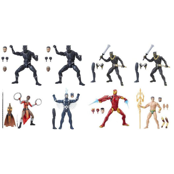 Marvel's Black Panther (Build-A-Figure: Okoye) Case of 8 | Marvel Cinematic Universe 2018 | Legends Series 6" Action Figure | Hasbro | Woozy Moo