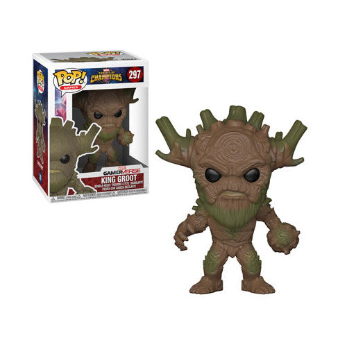 King Groot | Marvel Contest of Champions | GamerVerse POP! Games Vinyl Figure 297 | Funko | Woozy Moo