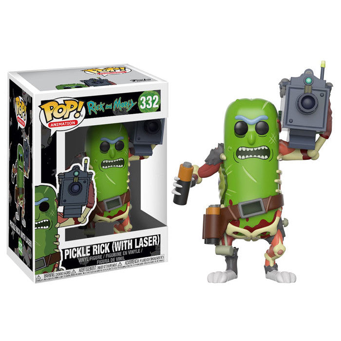 Pickle Rick (with Laser) | Rick and Morty | POP! Animation Vinyl Figure 333 | Funko | Woozy Moo