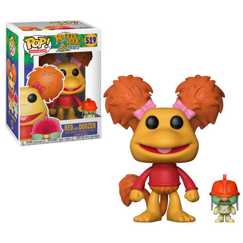 Red with Doozer | Fraggle Rock | POP! Television Vinyl Figure 519 | Funko | Woozy Moo