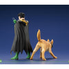 Robin (Damian Wayne) & Bat-Hound (Ace) | DC Rebirth: Super Sons | ArtFX+ 1/10 Scale Statues | Kotobukiya | Woozy Moo