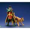 Robin (Damian Wayne) & Bat-Hound (Ace) | DC Rebirth: Super Sons | ArtFX+ 1/10 Scale Statues | Kotobukiya | Woozy Moo