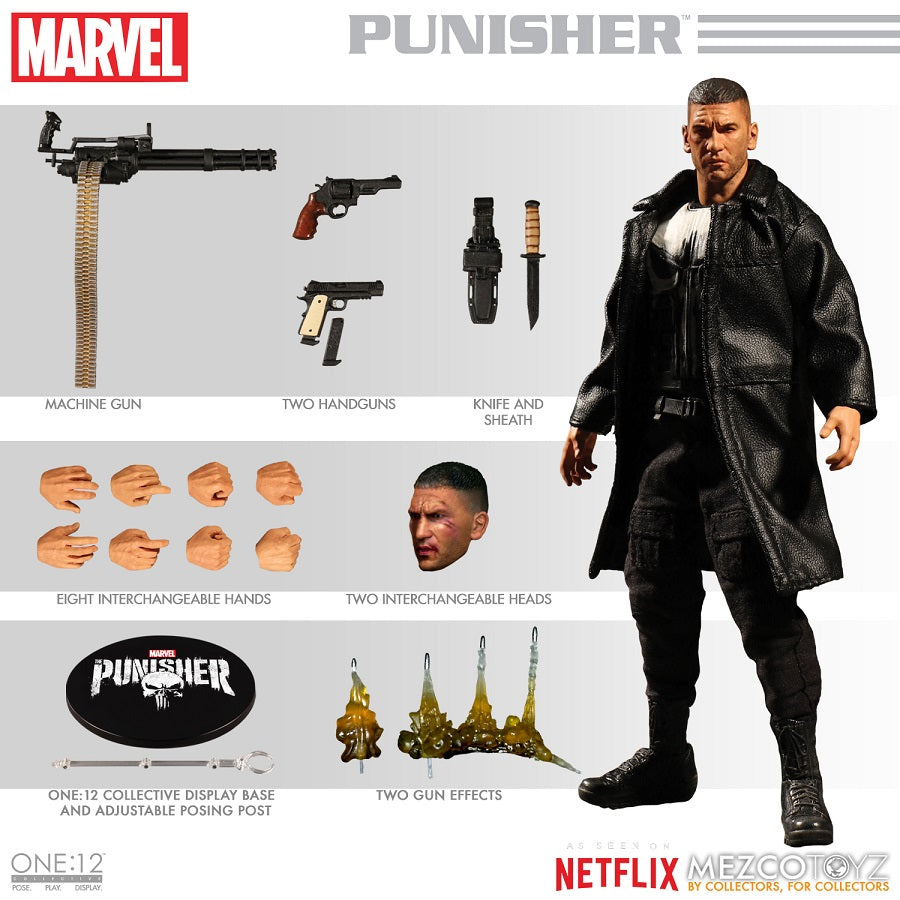 Mezco Toyz Mezco Punisher For Sale Punisher Marvel Netflix One:12