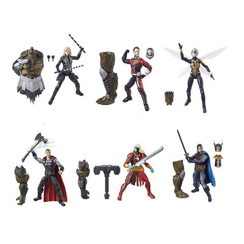 Avengers Infinity War Wave 2 (Cull Obsidian BAF) Marvel Legends 6" Action Figures Case of 6